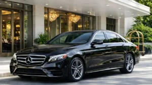 Front View of Mercedes E350