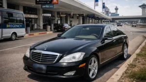 Front View of Mercedes S550