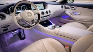 Interior View of Mercedes S550