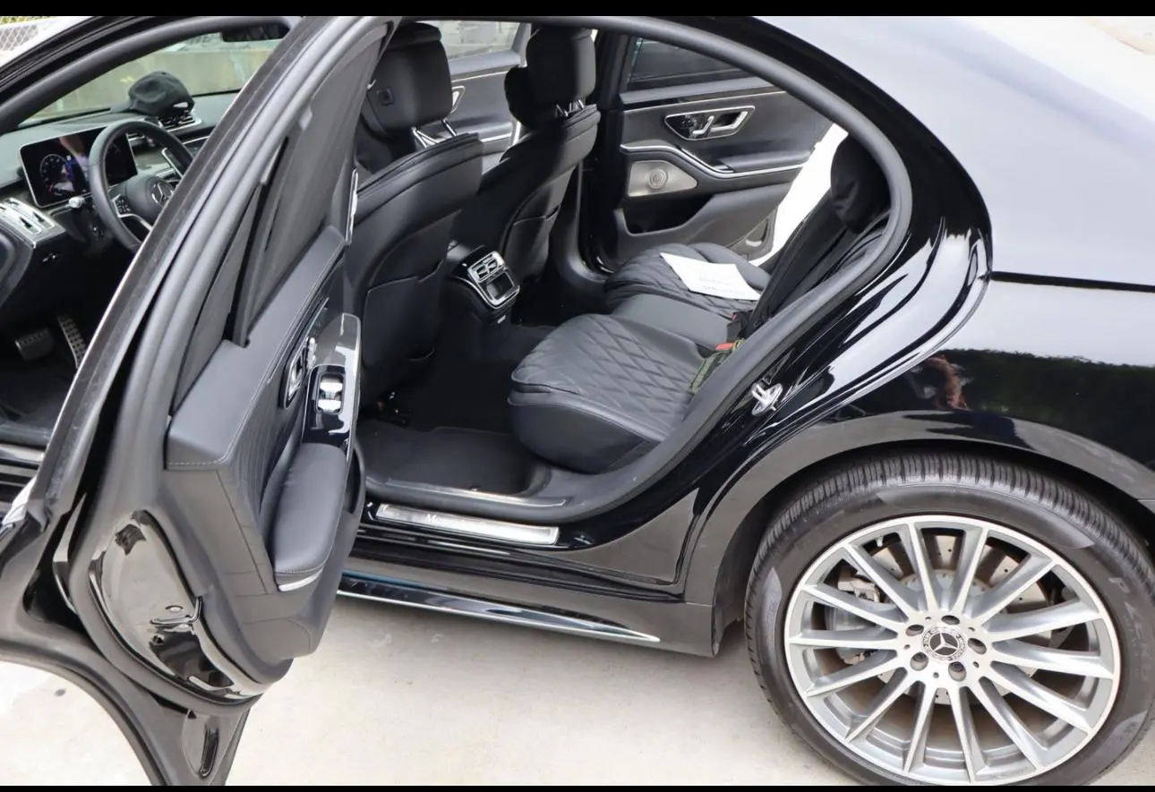 BMW Car back left door open