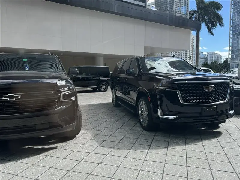 Luxury VIP SUVs line up