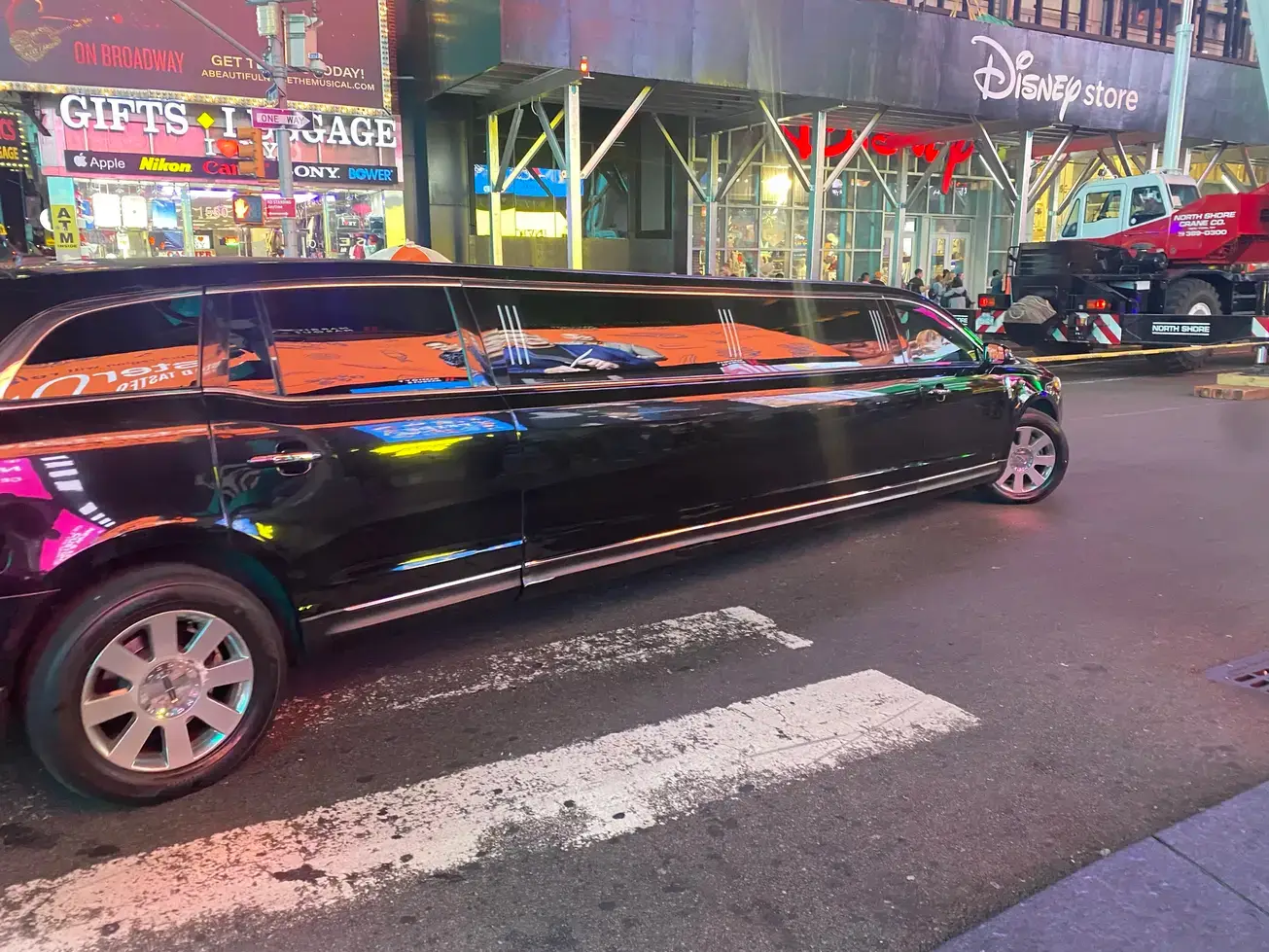 Black Limousine Curbside