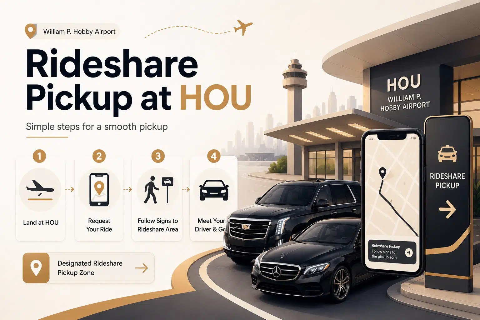 Rideshare Pickup at HOU