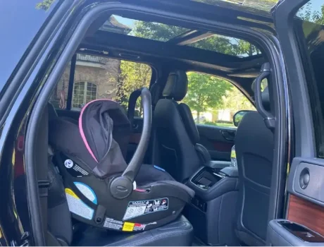 Child Car Seat open door