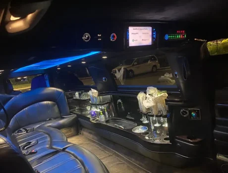 Limousine Interior Drinks area