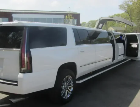 Luxury White SUV Limousine