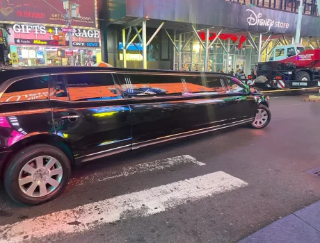 Black Limousine Curbside